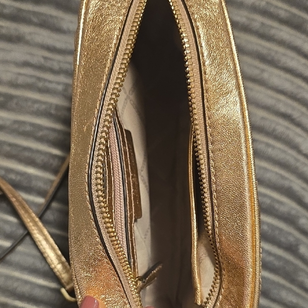 Michael Kors Metallic Rose Crossbody Bag - Picture 14 of 16
